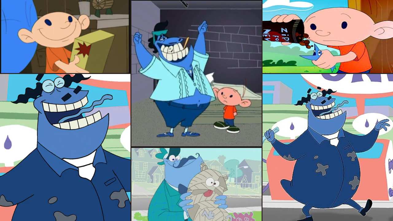 Ned's Newt 90s cartoon with Ned Flemkin and Newton