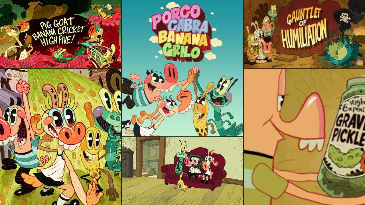 Pig Goat Banana Cricket Nickelodeon cartoon