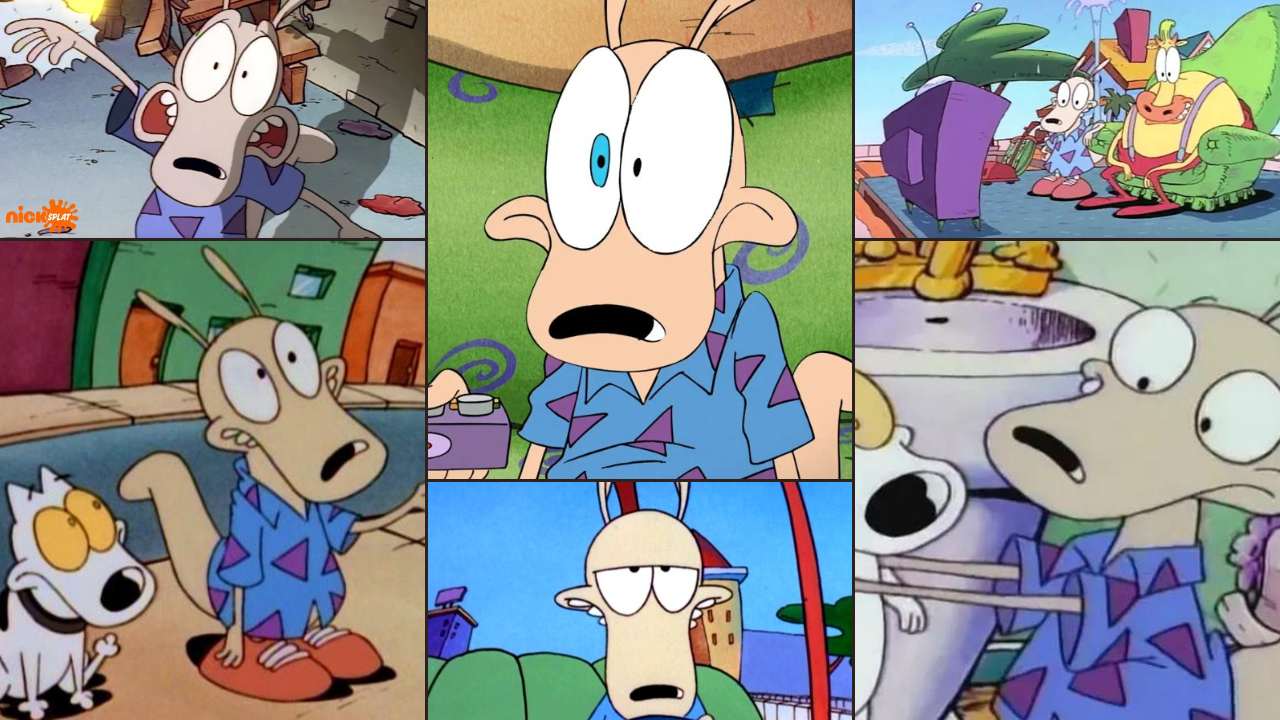 Rocko Rama from Rocko's Modern Life the anxious wallaby