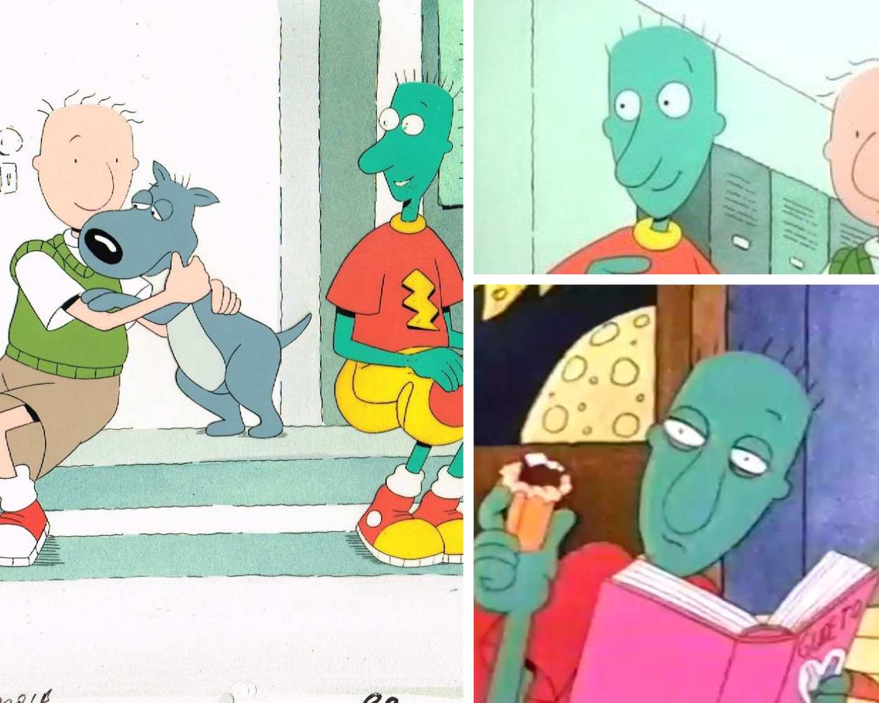 Skeeter Valentine appearance - blue skin and yellow outfit Doug character