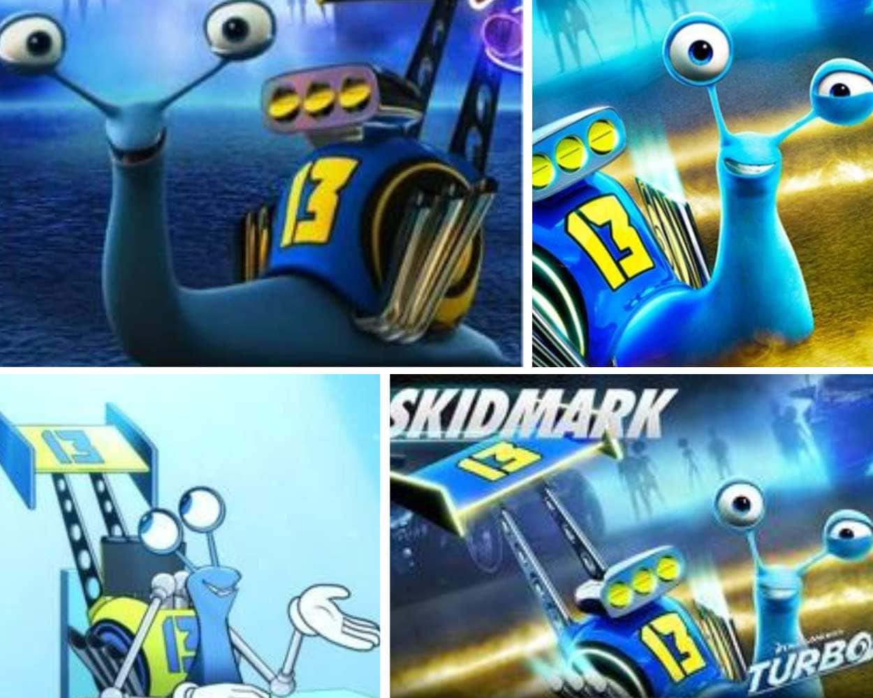 Skidmark the eccentric snail from Turbo Fast