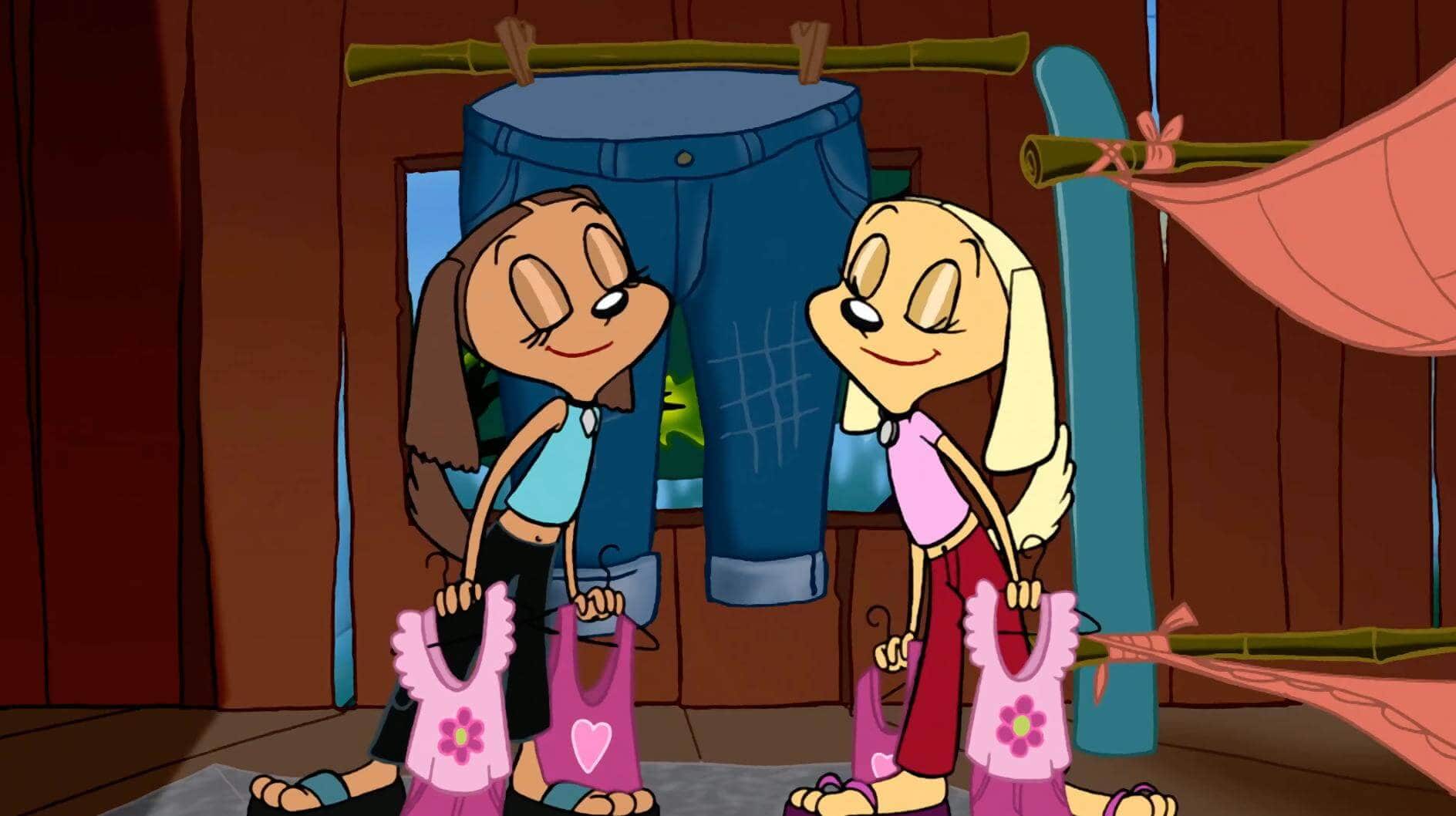 The animation style of Brandy and Mr. Whiskers