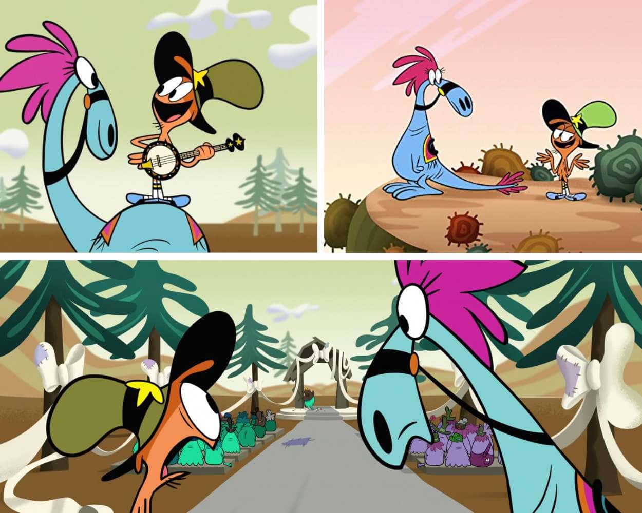 Wander and Sylvia the iconic duo from Wander Over Yonder