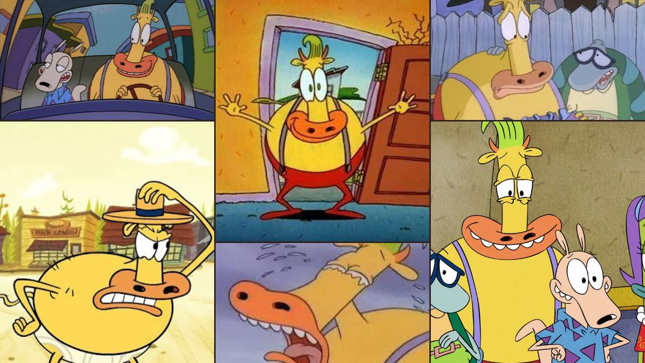 Heffer Wolfe from Rocko's Modern Life the cheerful steer