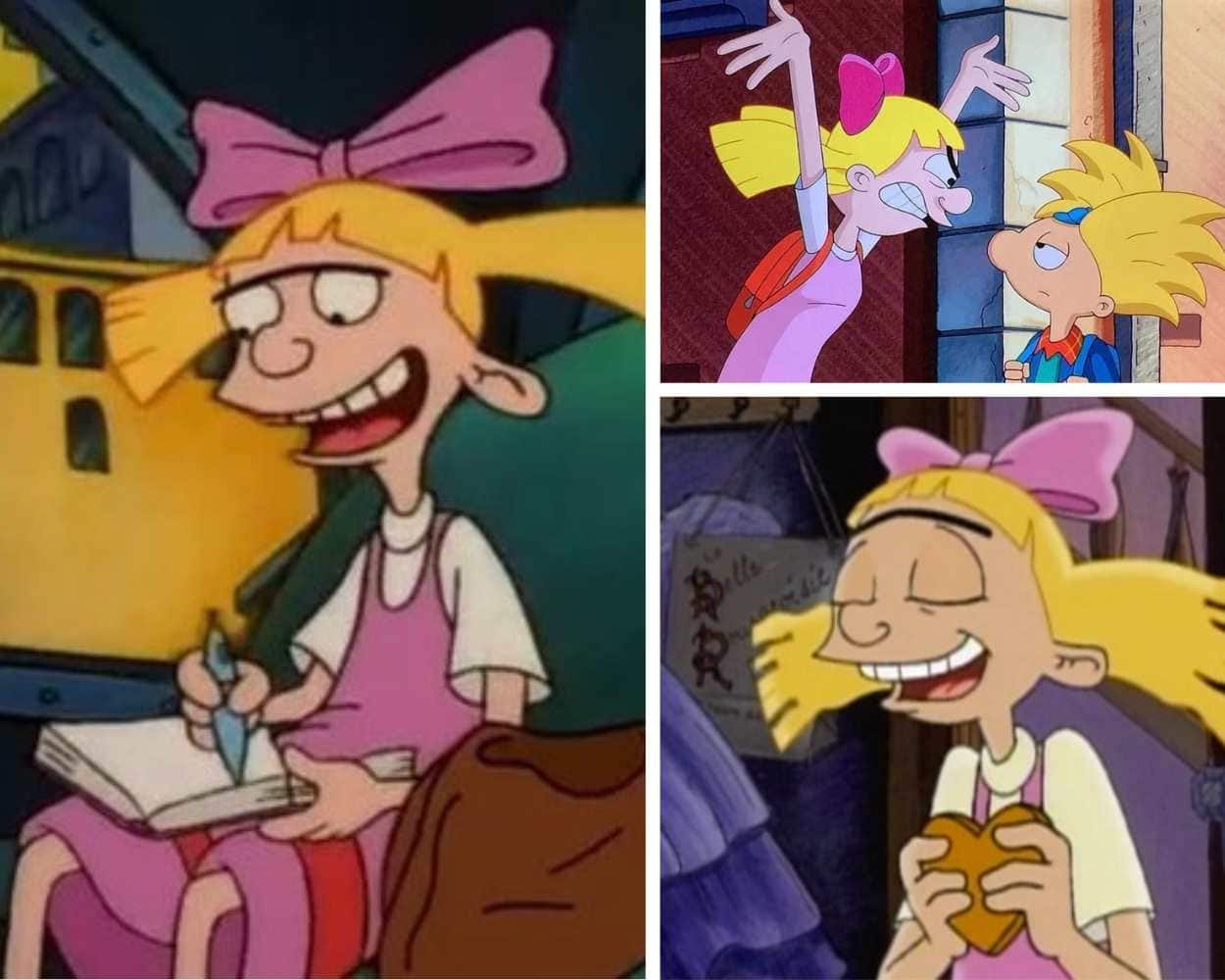 Helga Pataki from Hey Arnold with her signature scowl