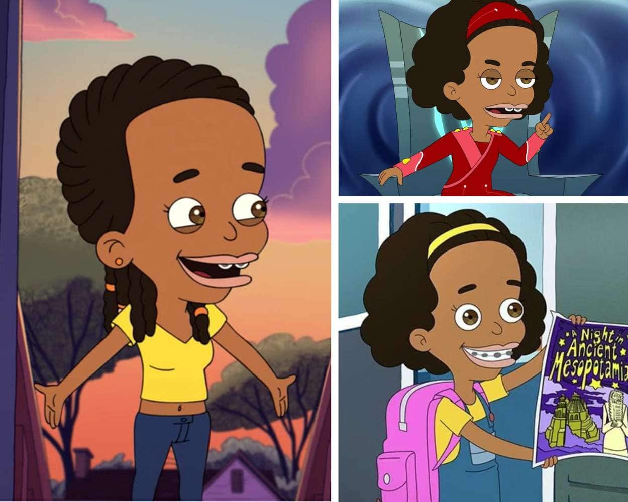 Missy Foreman-Greenwald from Big Mouth, a female cartoon character with brown curly hair