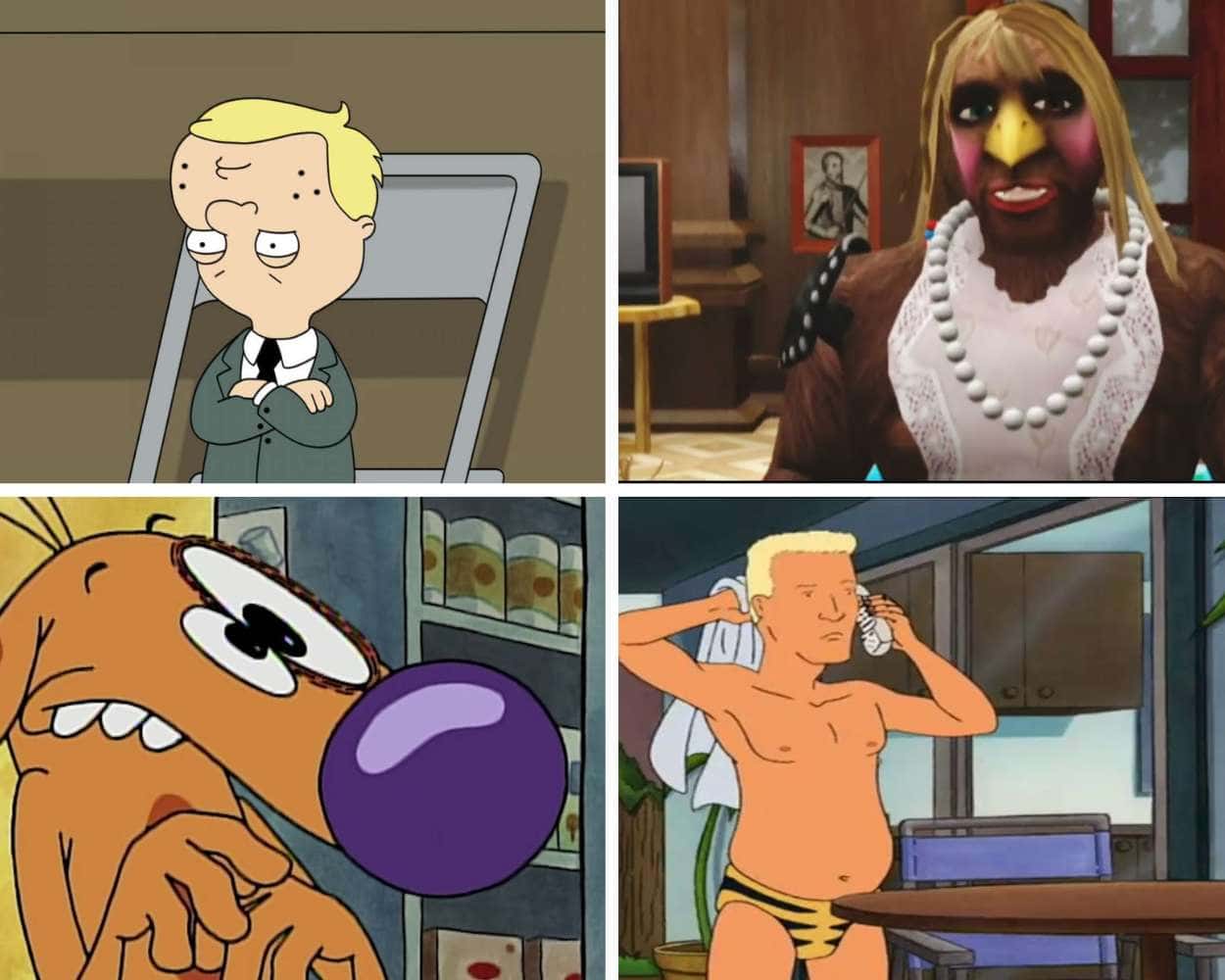 weird cartoon character