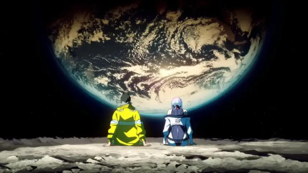 David and Lucy on Moon